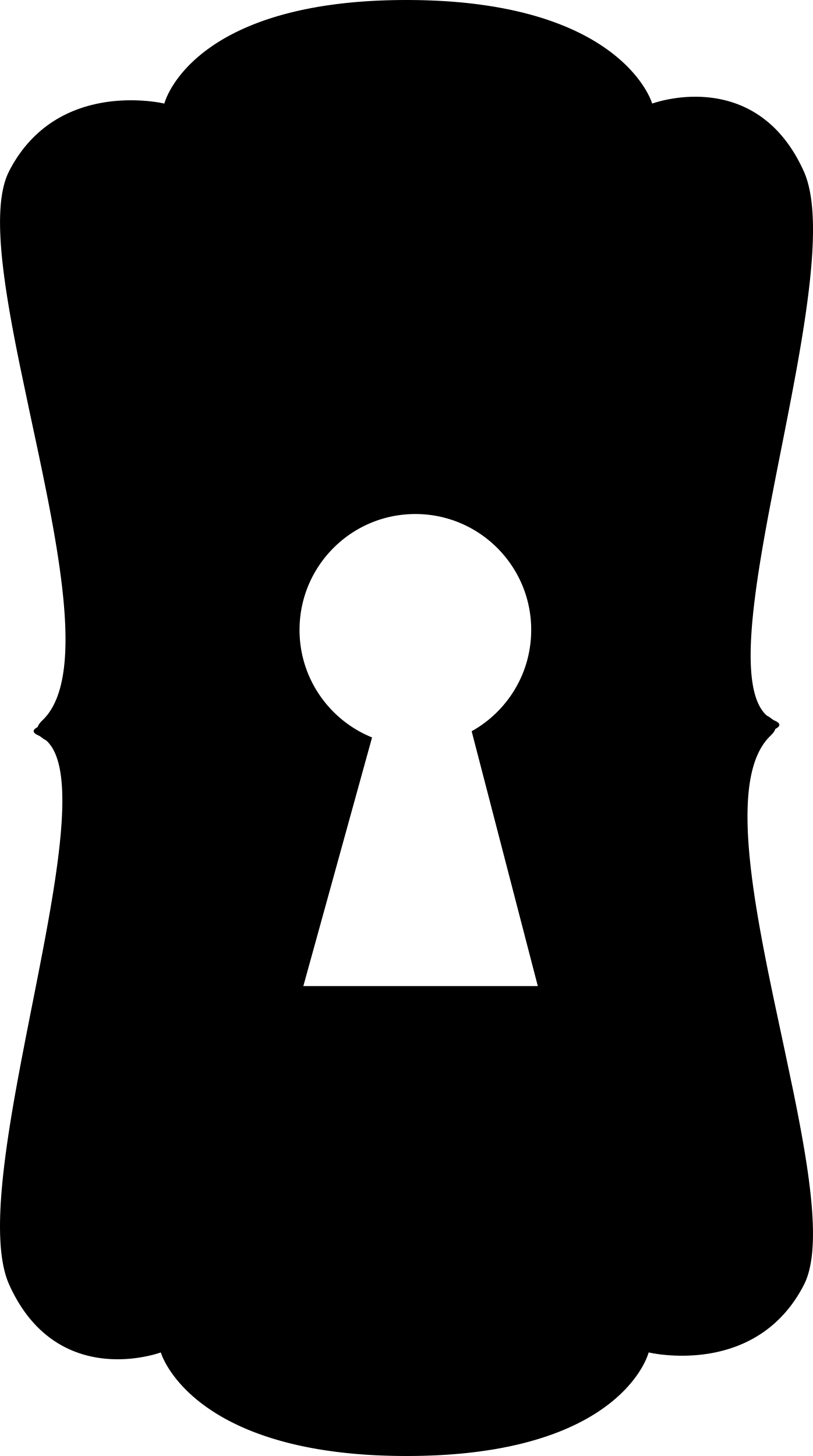 Keyhole In Black Vertical Shape Vinyl Svg File Free Vectors
